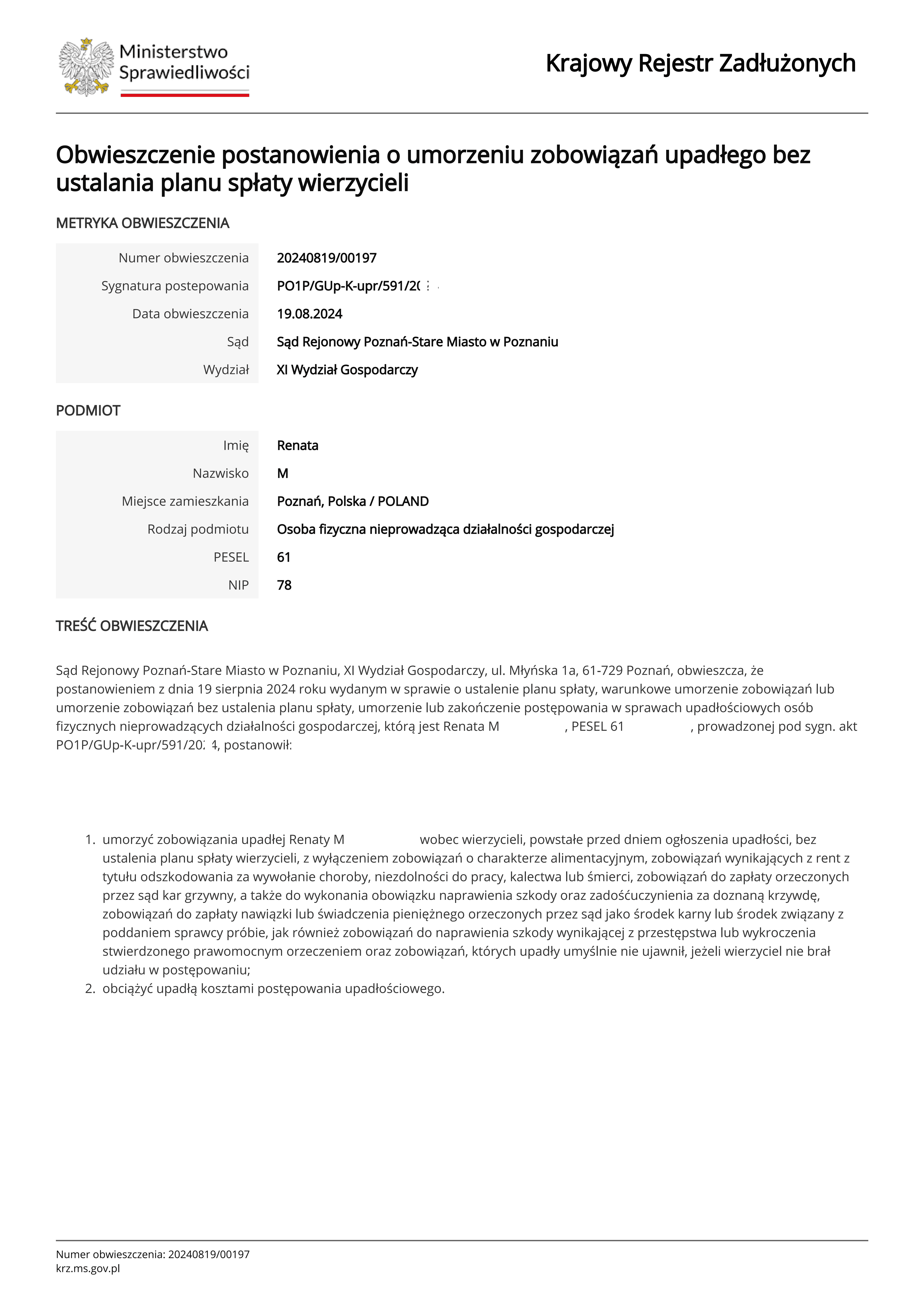 Skan postanowienia — PO1P/GUp-K-upr/591/2024