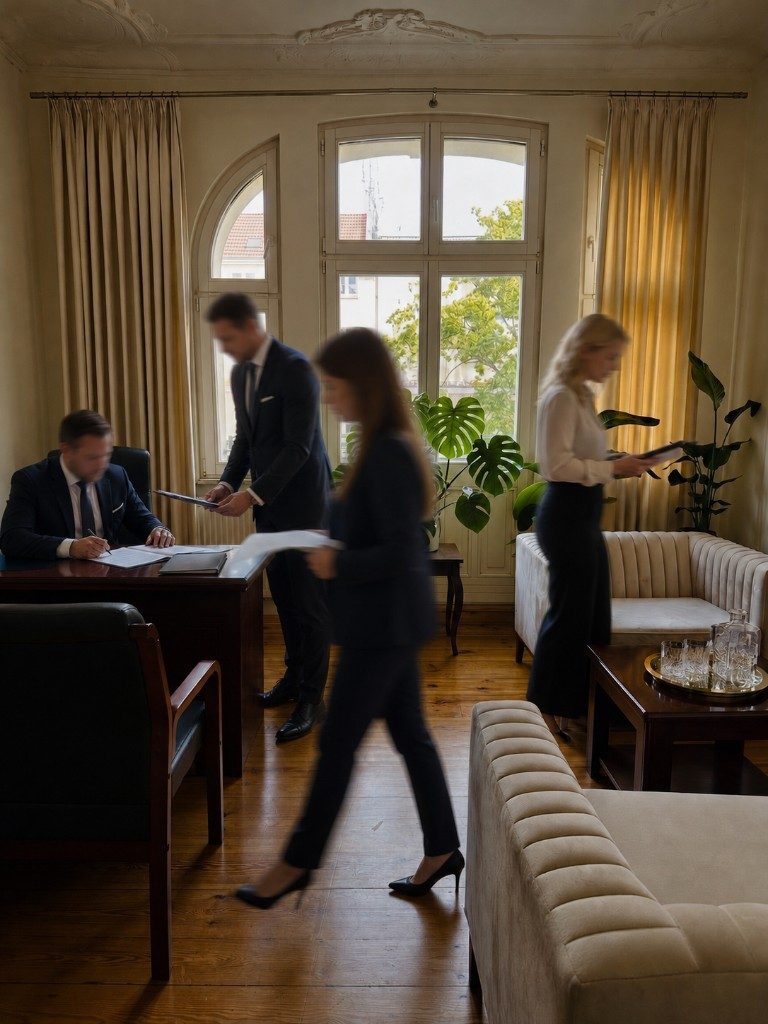 Zespół kancelarii w pracy — gabinet przy ul. Bydgoskiej